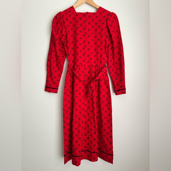 Vintage Lanz Originals Cottagecore Midi Trachten Dress Size 5/6 - Picture 6 of 7
